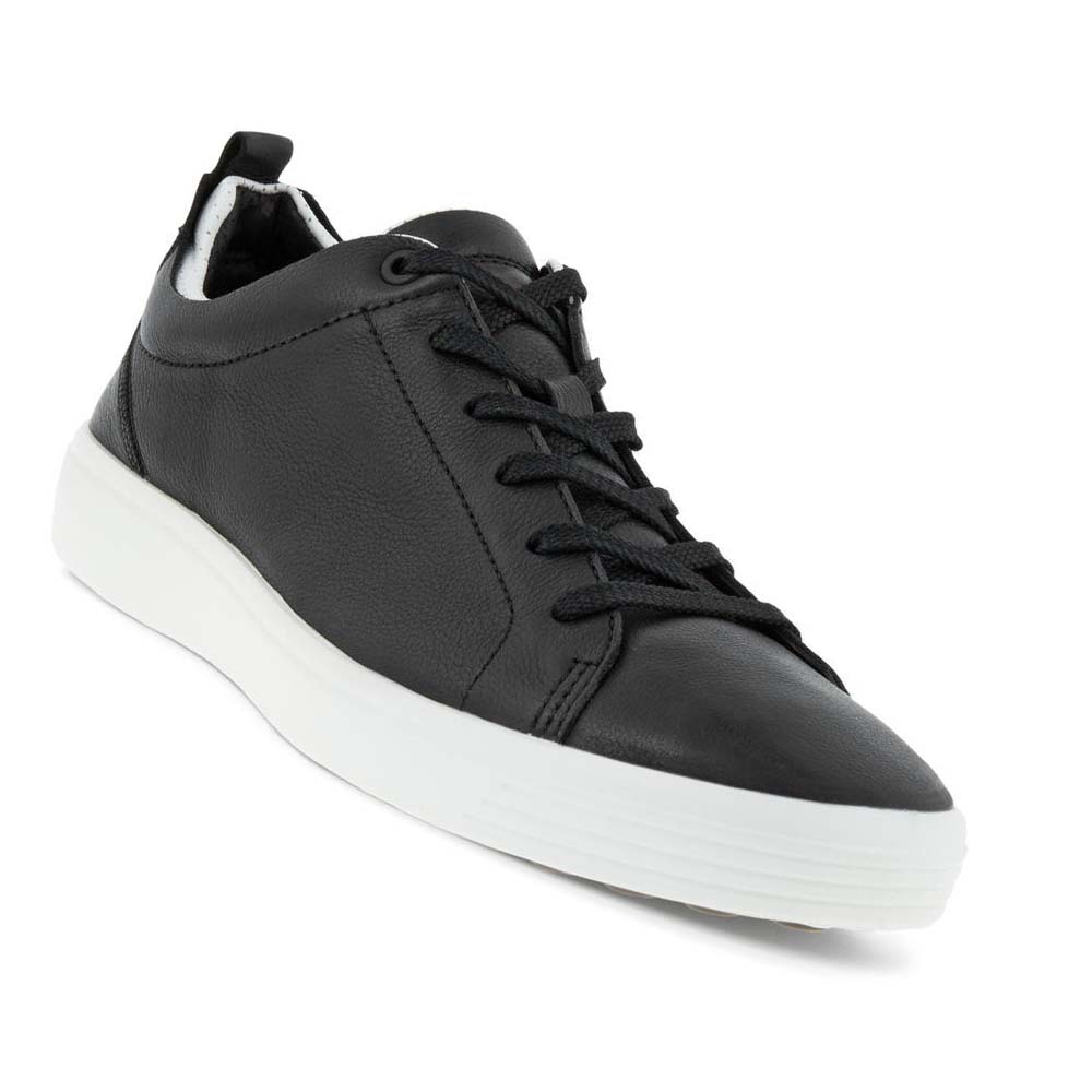 Ecco Soft 7 Craze Sneakers Herr Svarta Vita | SE 631YXF